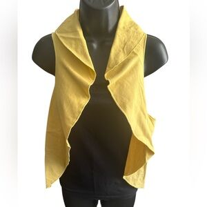AMERICAN APPAREL Yellow Sleeveless Women's Vest/Top NWOT